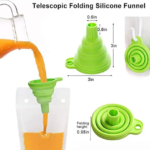 Hand-held closable Zipper Drinking Pouches With Straw - Image 2