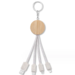 Bamboo 2-In-1 Charging Buddy Key Chain - Image 2