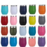 10 oz Stainless Steel Stemless Wine Glass