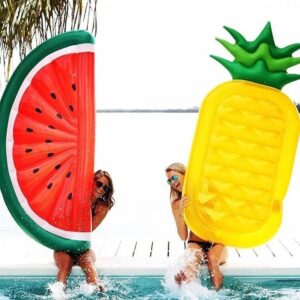PVC Inflatable Paineapple Floating Bed