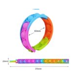 Multicolor Push Pop Bubble Sensory Fidget Wristband - Image 4