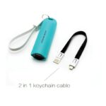 2600mAh 2 in 1 Keychain Power Bank Charger - Image 4