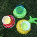 PVC Inflatable Pineapple Floating Coaster Cup Holder - Image 2