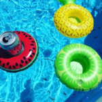 PVC Inflatable Pineapple Floating Coaster Cup Holder - Image 3