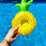 PVC Inflatable Pineapple Floating Coaster Cup Holder - Image 4