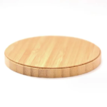 Round Bamboo Phone Wireless Charger - Image 2