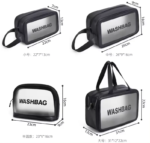waterproof,transparent cosmetic bag large capacity