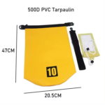 10L PVC Portable Waterproof Bucket Roll Folding Drifting Bag - Image 4
