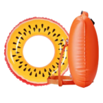 36in PVC Inflatable Swim Ring Top Transparent Imprint Inside - Image 4