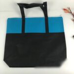 Two-tone Zippered Non Woven Tote Bag - Image 6