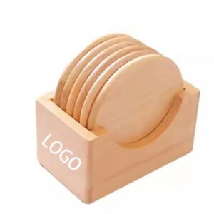 wooden tea coaster