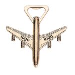 Airplane-shaped beer bottle opener