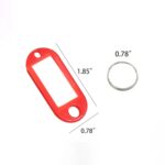 Plastic Key Tag with Label Window - Image 2