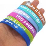 Debossed Color Fill Silicone Wristband - Image 3