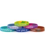 Debossed Color Fill Silicone Wristband - Image 4