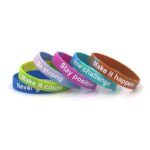 Debossed Color Fill Silicone Wristband - Image 5