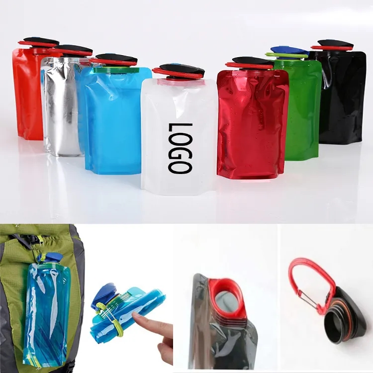 324768176.jpg Flex Foldable 16 oz Water Bottle with Carabiner - Image 1