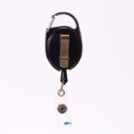 Oval Carabineer Retractable Badge Reel w/ Belt Clip - Image 3
