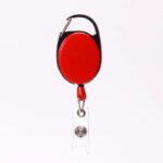 Oval Carabineer Retractable Badge Reel w/ Belt Clip - Image 4