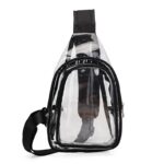 Sling Travel Clear PVC Transparent Cross Body Backpack - Image 2