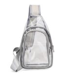 Sling Travel Clear PVC Transparent Cross Body Backpack - Image 3