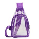 Sling Travel Clear PVC Transparent Cross Body Backpack - Image 4
