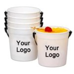 32 Oz Plastic Pail Or Mini Bucket with Handle - Image 2