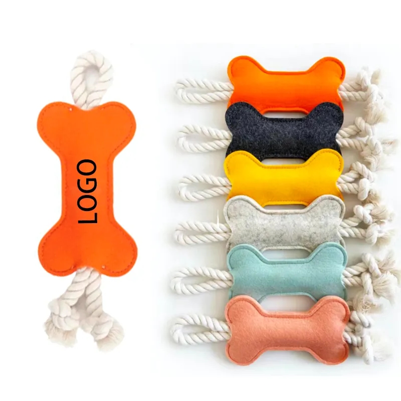 324796853.jpg Felt Bone Shaped Chew Toy - Image 1