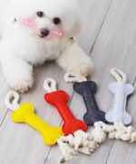 Felt Bone Shaped Chew Toy - Image 3