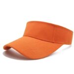 Summer Solid Color Sport Empty Top Visor Cap - Image 2