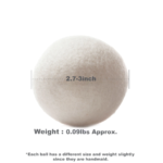 6 Pieces Wool Dryer Balls And Bag Set - Image 5
