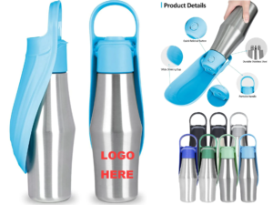 27OZ Stainless Steel Portable Pet Dog Water Bottle