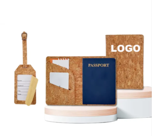 Cork Passport Holder and Luggage Tag Set