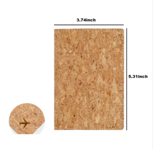 Cork Passport Holder and Luggage Tag Set - Image 3