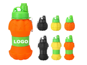 Pumpkin Silicone Folding Bottle