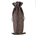 Burlap Wine Bag - Image 4