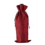 Burlap Wine Bag - Image 5