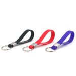 Printed Silicone Wristband with Keychain - Image 5