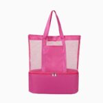 Beach Tote with Insulated Cooler and Pocket - Image 3