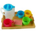 Plastic Kettle Set with 4 Cups - Image 2