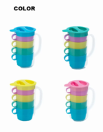 Plastic Kettle Set with 4 Cups - Image 3
