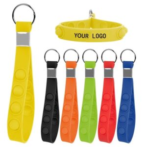 Push Pop Stress Reliever Keychain