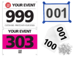 Custom Race Number Bibs