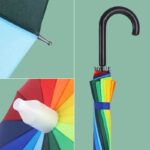 16 Bone Rainbow Umbrella with Hook Handle - Image 2
