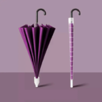 16 Bone Rainbow Umbrella with Hook Handle - Image 5