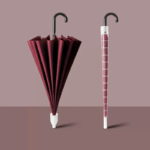 16 Bone Rainbow Umbrella with Hook Handle - Image 6
