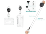 Retractable ID Badge Holder With Clip
