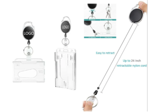 Retractable ID Badge Holder With Clip