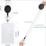 Retractable ID Badge Holder With Clip - Image 3