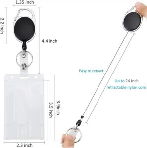 Retractable ID Badge Holder With Clip - Image 3